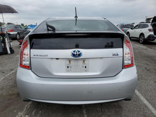 JTDKN3DU0C5476796 - 2012 TOYOTA PRIUS SILVER photo 6