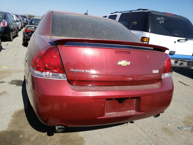 2G1WD58C589110904 - 2008 CHEVROLET IMPALA SUPER SPORT BURGUNDY photo 6