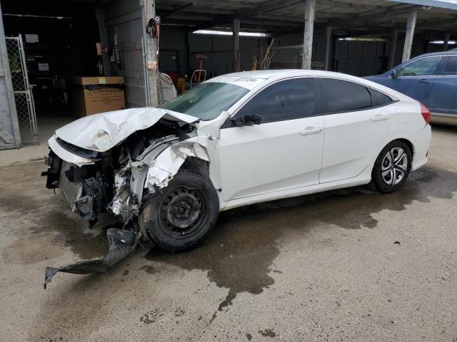 2HGFC2F59JH566446 - 2018 HONDA CIVIC LX WHITE photo 1