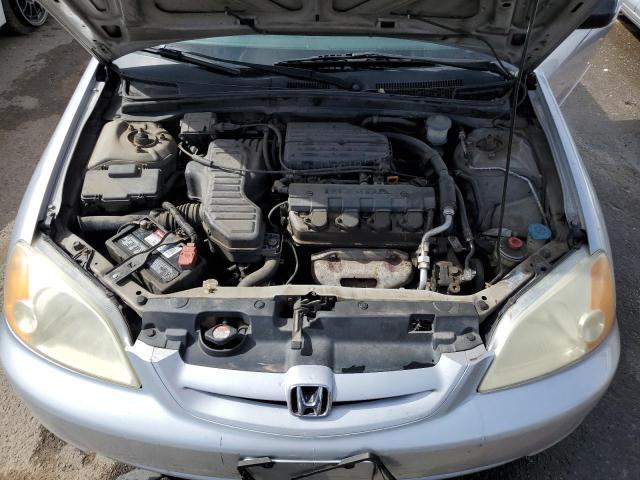 1HGEM22501L100941 - 2001 HONDA CIVIC LX SILVER photo 11