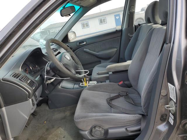 2HGES16594H546842 - 2004 HONDA CIVIC LX GRAY photo 7