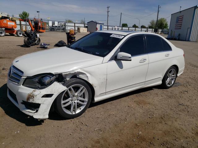 WDDGF8BBXCF901653 - 2012 MERCEDES-BENZ C-CLASS C3 300 4MATIC WHITE photo 1