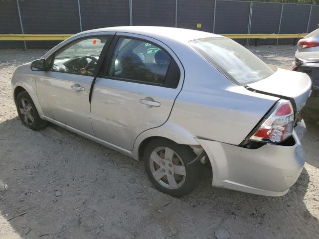 KL1TD56638B058055 - 2008 CHEVROLET AVEO BASE SILVER photo 2