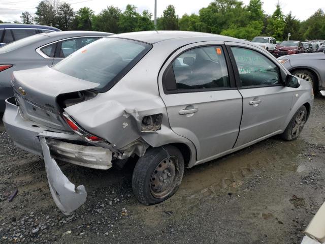 KL1TD56638B058055 - 2008 CHEVROLET AVEO BASE SILVER photo 3