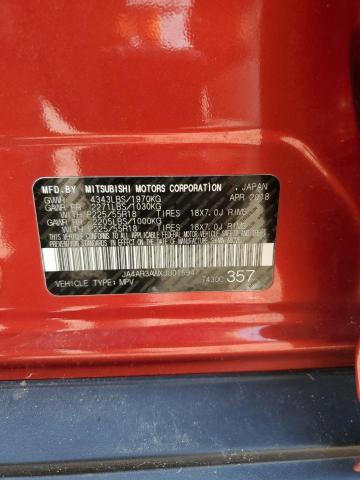 JA4AR3AWXJU015947 - 2018 MITSUBISHI OUTLANDER ES RED photo 13