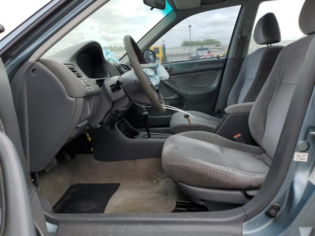 2HGEJ6615YH541088 - 2000 HONDA CIVIC BASE TEAL photo 7