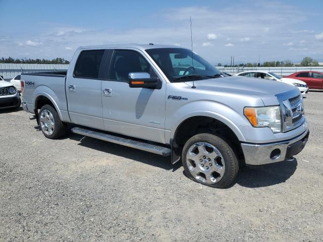 1FTFW1ET8BFA65390 - 2011 FORD F150 SUPERCREW SILVER photo 4