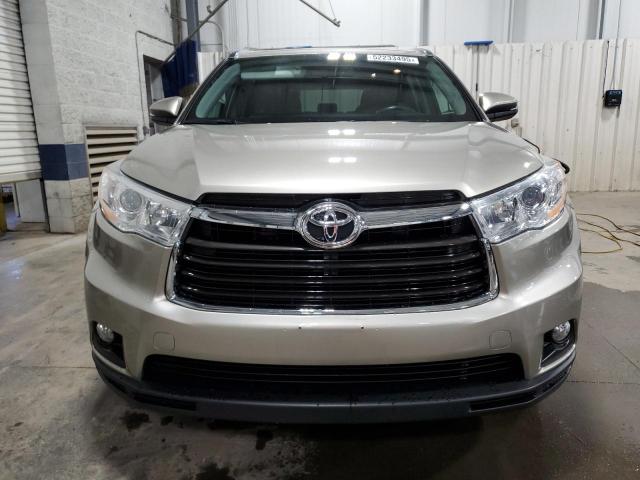 5TDJKRFH5ES019096 - 2014 TOYOTA HIGHLANDER XLE 米色 照片 5