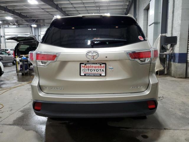 5TDJKRFH5ES019096 - 2014 TOYOTA HIGHLANDER XLE 米色 照片 6