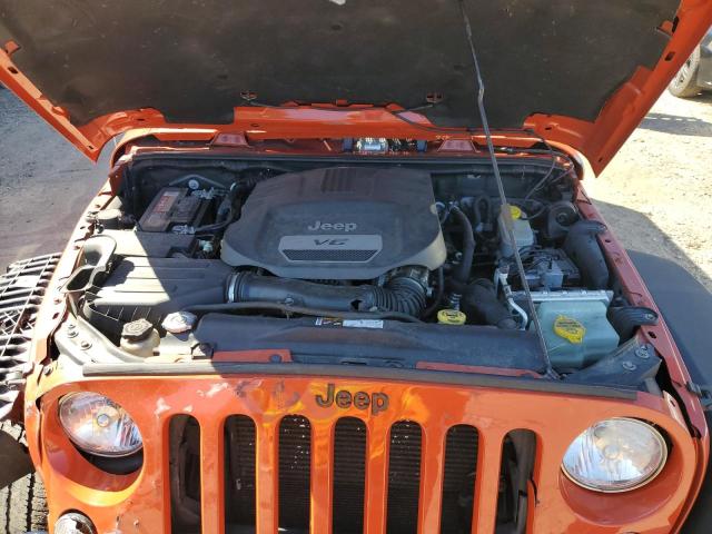 1C4BJWDG9EL177572 - 2014 JEEP WRANGLER U SPORT ORANGE photo 12