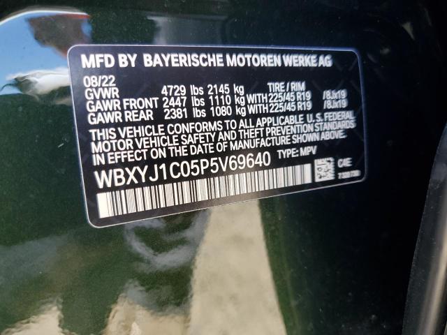 WBXYJ1C05P5V69640 - 2023 BMW X2 XDRIVE28I GREEN photo 13