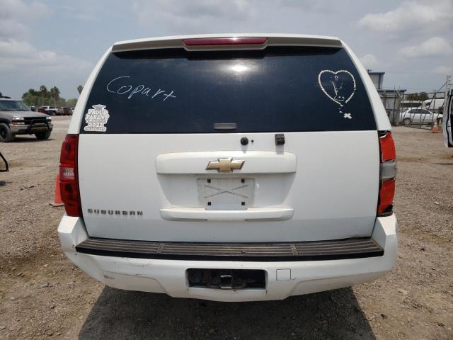 3GNFC16J57G161139 - 2007 CHEVROLET SUBURBAN C1500 WHITE photo 6