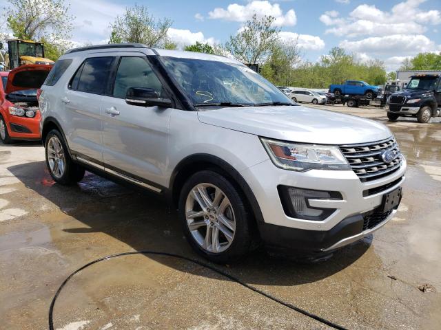 1FM5K7D80HGD16845 - 2017 FORD EXPLORER XLT SILVER photo 4