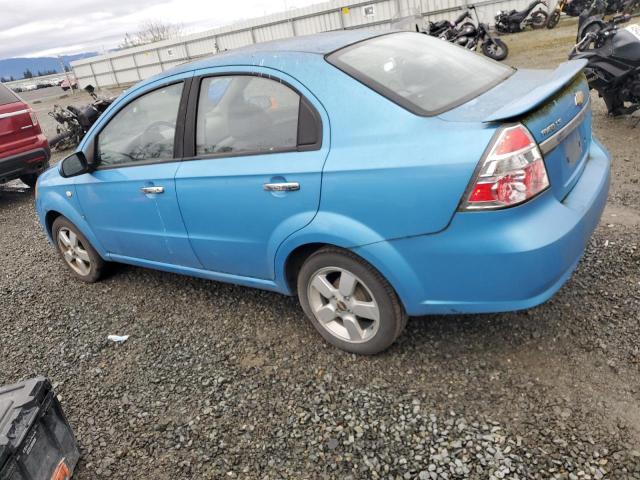 KL1TD56667B141784 - 2007 CHEVROLET AVEO BASE Mavi foto 2
