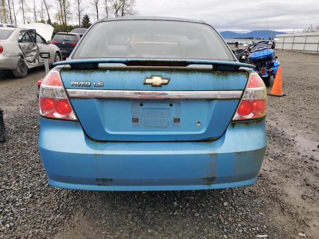 KL1TD56667B141784 - 2007 CHEVROLET AVEO BASE Mavi foto 6