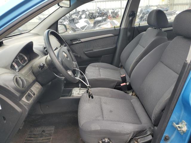 KL1TD56667B141784 - 2007 CHEVROLET AVEO BASE Mavi foto 7