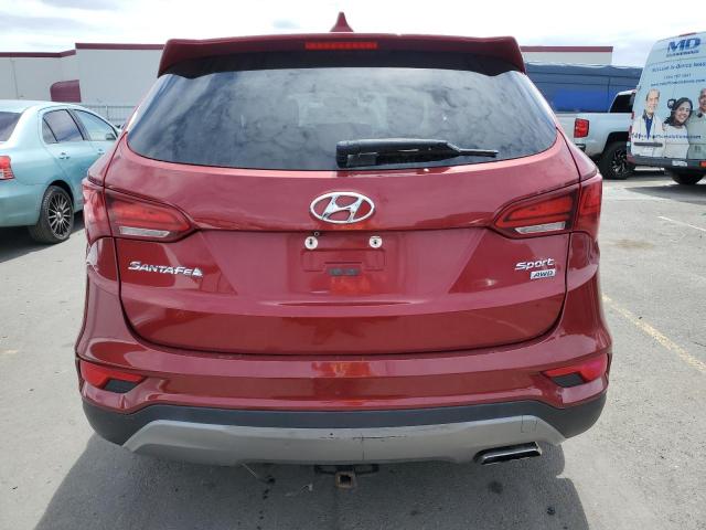 5XYZTDLB5HG428767 - 2017 HYUNDAI SANTA FE S RED photo 6