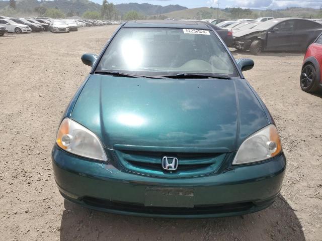 1HGEM21921L056266 - 2001 HONDA CIVIC SI GREEN photo 5