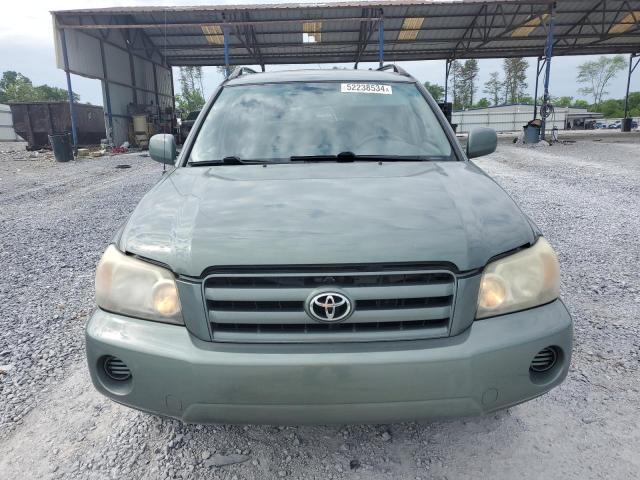 JTEDP21A840015167 - 2004 TOYOTA HIGHLANDER BASE GREEN photo 5