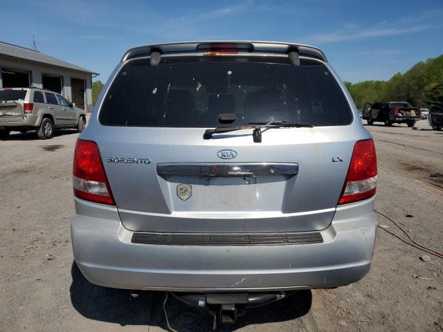 KNDJC733855372156 - 2005 KIA SORENTO EX SILVER photo 6