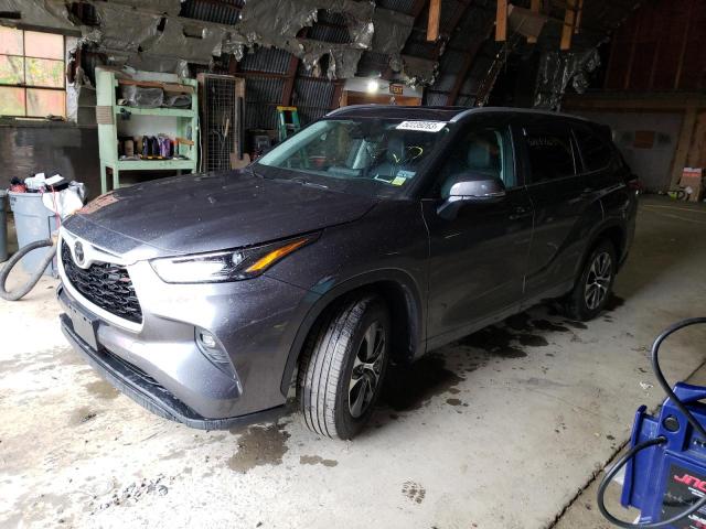 5TDKDRAH0PS002277 - 2023 TOYOTA HIGHLANDER L CHARCOAL photo 1