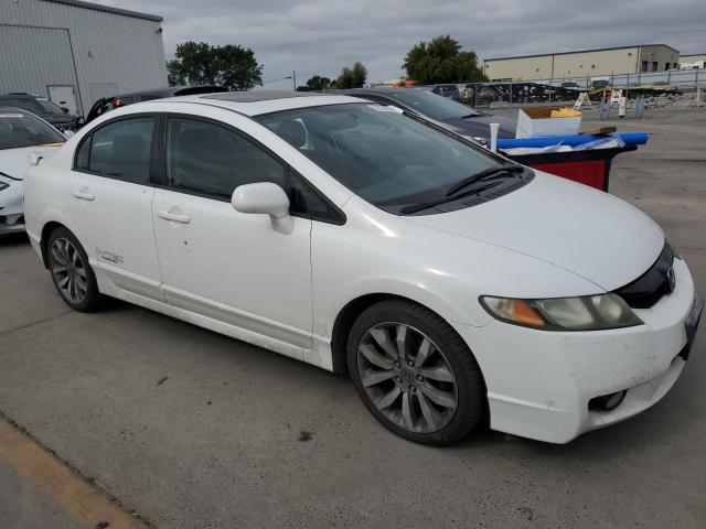 2HGFA55539H702770 - 2009 HONDA CIVIC SI WHITE photo 4