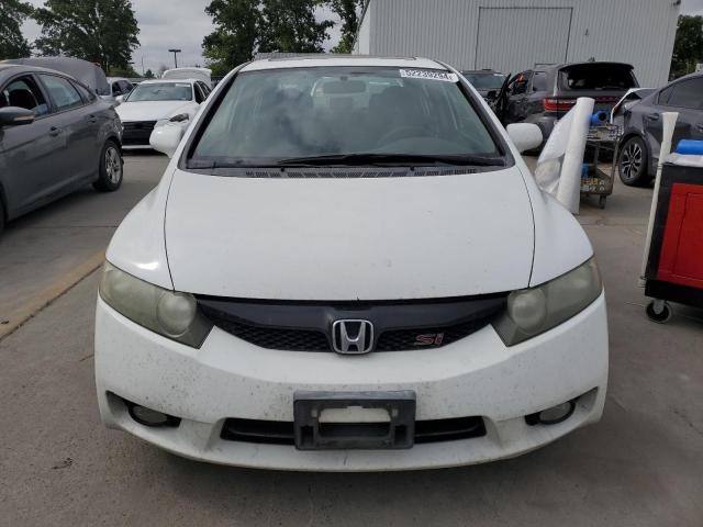 2HGFA55539H702770 - 2009 HONDA CIVIC SI WHITE photo 5