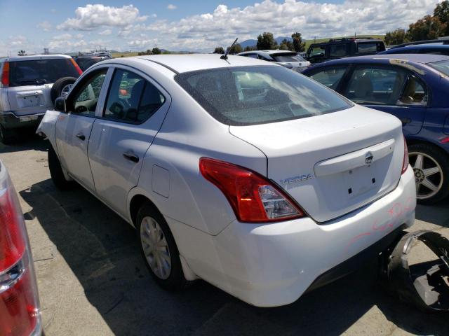 3N1CN7AP5FL915203 - 2015 NISSAN VERSA S WHITE photo 2