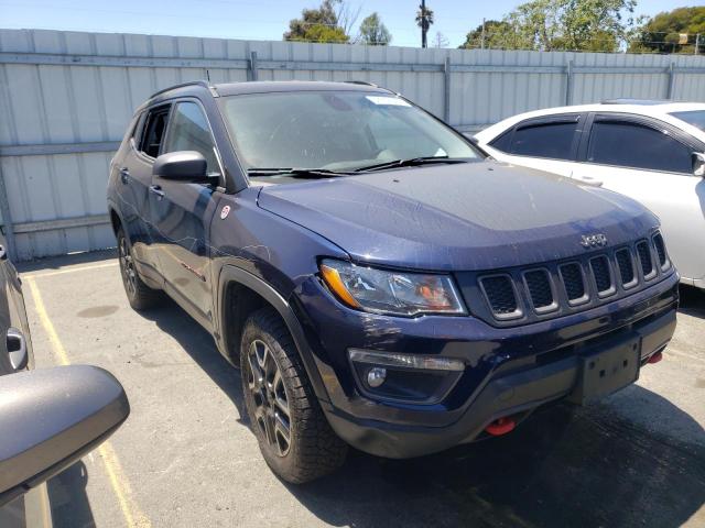 3C4NJDDB9LT256182 - 2020 JEEP COMPASS TRAILHAWK BLUE photo 1