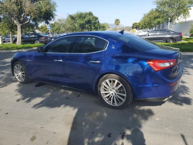 ZAM57XSA4F1130538 - 2015 MASERATI GHIBLI BLUE photo 2