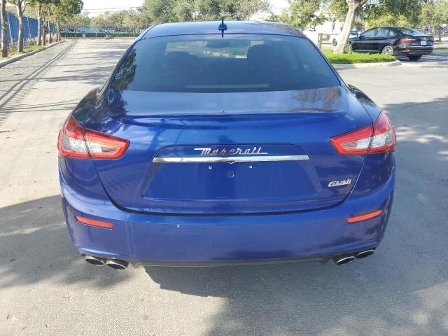 ZAM57XSA4F1130538 - 2015 MASERATI GHIBLI BLUE photo 6