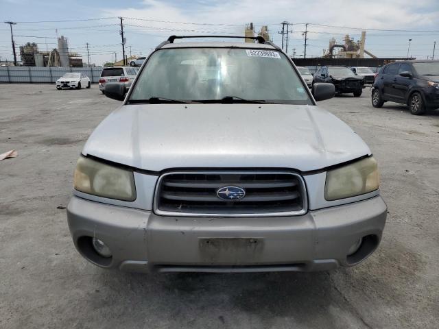 JF1SG65654H740306 - 2004 SUBARU FORESTER 2.5XS Серебристый фото 5