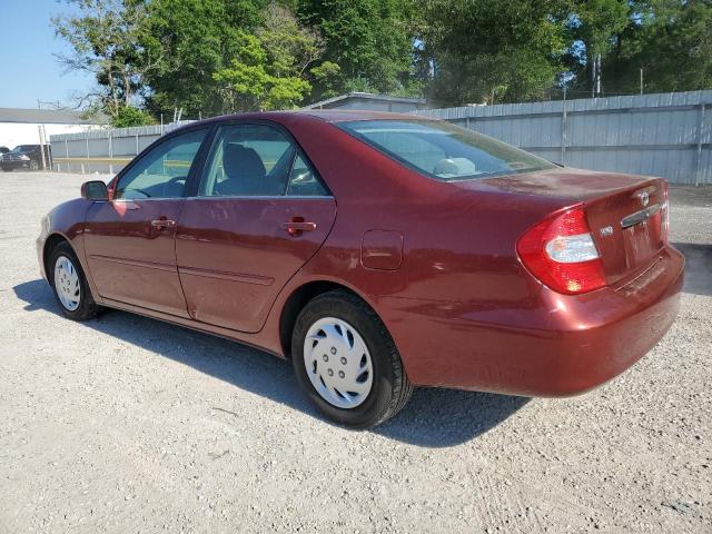 4T1BE32K32U083361 - 2002 TOYOTA CAMRY LE RED photo 2