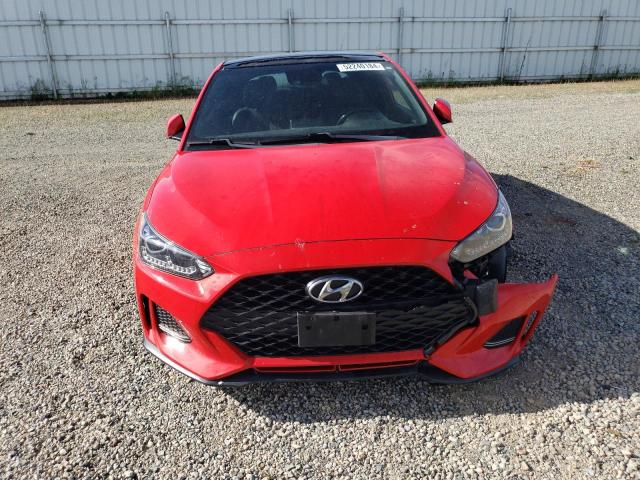 KMHTH6AB6KU015389 - 2019 HYUNDAI VELOSTER TURBO RED photo 5