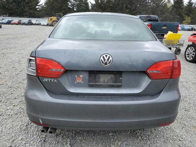 3VW2K7AJ3EM354079 - 2014 VOLKSWAGEN JETTA BASE GRAY photo 6