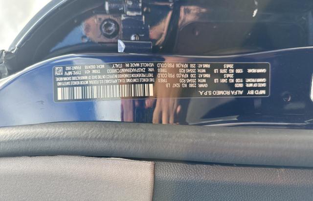 ZASPAKBN4M7C98833 - 2021 ALFA ROMEO STELVIO TI Синий фото 10