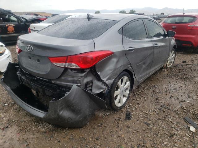 5NPDH4AE4CH131760 - 2012 HYUNDAI ELANTRA GLS SILVER photo 4