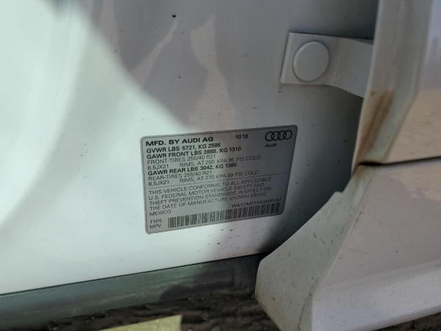 WA1C4AFYXK2006197 - 2019 AUDI SQ5 PRESTIGE WHITE photo 13