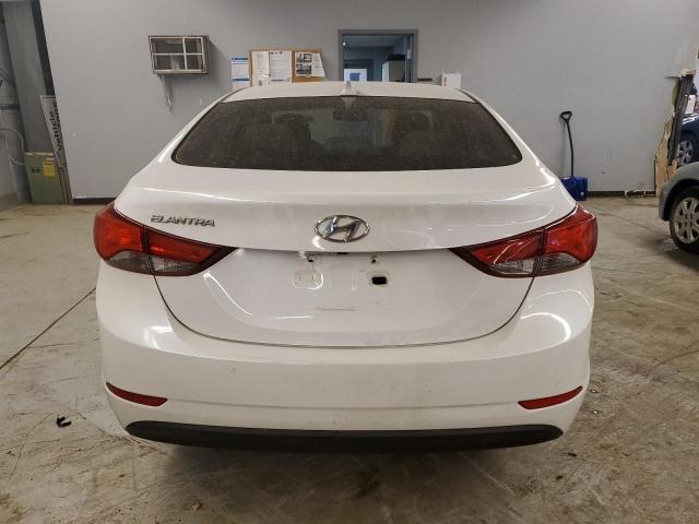 5NPDH4AE0FH629121 - 2015 HYUNDAI ELANTRA SE WHITE photo 6