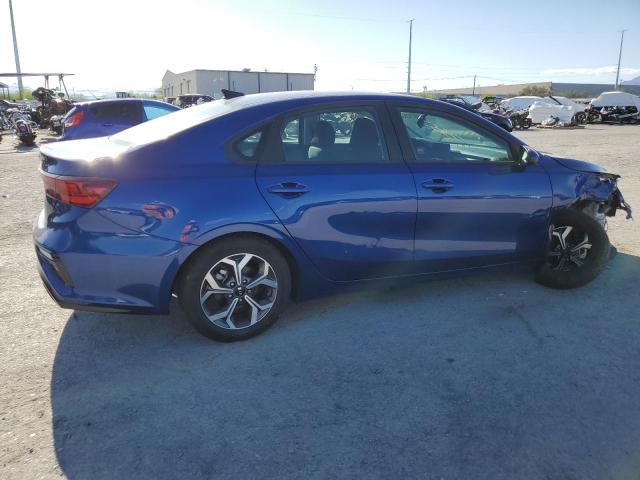 3KPF24AD2ME370196 - 2021 KIA FORTE FE BLUE photo 3