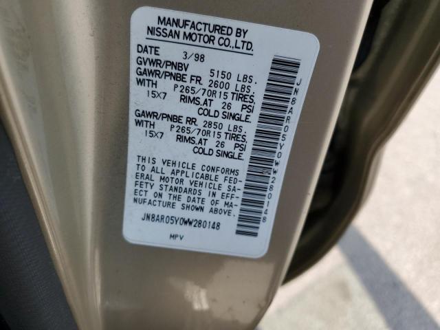 JN8AR05Y0WW280148 - 1998 NISSAN PATHFINDER LE 金色 照片 13