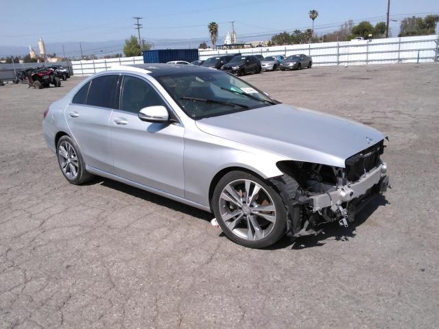 55SWF4JB3GU141932 - 2016 MERCEDES-BENZ C 300 SILVER photo 4