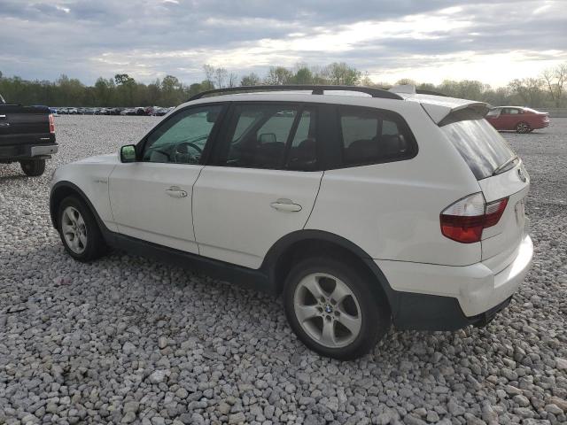 WBXPC93467WF05563 - 2007 BMW X3 3.0SI WHITE photo 2