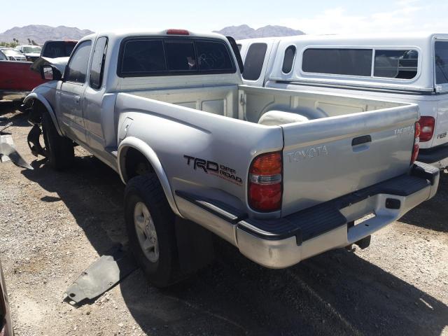 5TESN92N02Z016922 - 2002 TOYOTA TACOMA XTRACAB PRERUNNER ვერცხლისფერი ფოტო 2