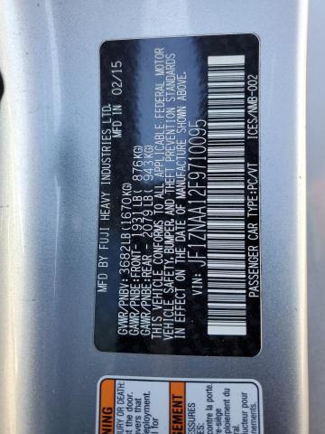 JF1ZNAA12F9710095 - 2015 TOYOTA SCION FR-S SILVER photo 12