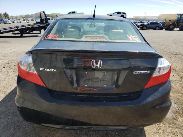 JHMFB4F21CS006627 - 2012 HONDA CIVIC HYBRID BLACK photo 6