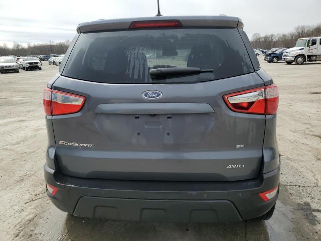 MAJ6S3GL9KC304070 - 2019 FORD ECOSPORT SE ნაცრისფერი ფოტო 6