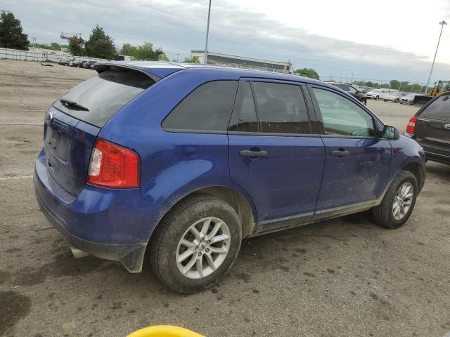 2FMDK3GC9EBB13931 - 2014 FORD EDGE SE BLUE photo 3