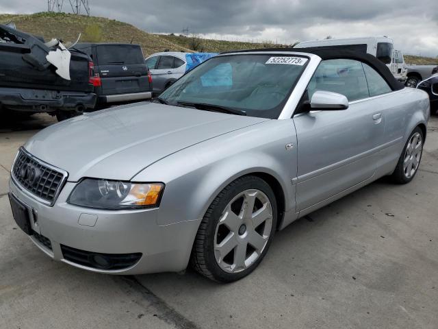 WUARL48H65K901131 - 2005 AUDI S4 QUATTRO CABRIOLET SILVER photo 1