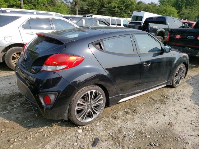 KMHTC6AE1GU255255 - 2016 HYUNDAI VELOSTER TURBO BLACK photo 3